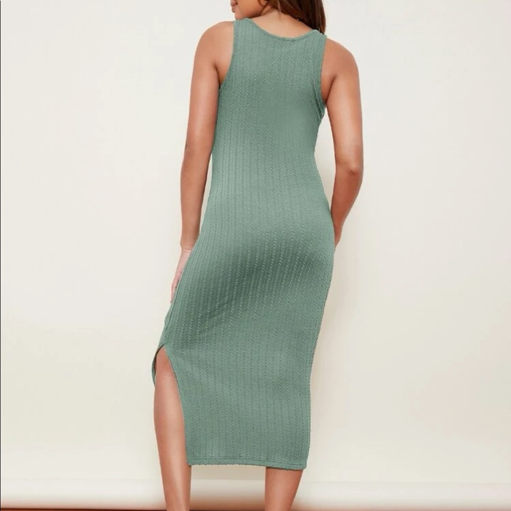 Maternity Split Side Cable Knit Dress - Picture 2 of 6